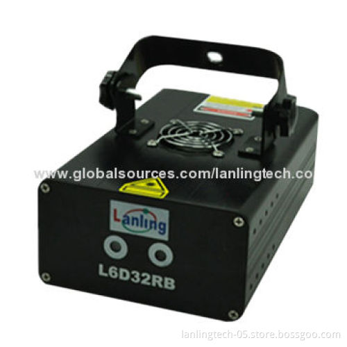 (L6D32RB) twinkling RB 8 Gobo laser light for Christmas party, club